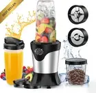 1100W Portable Personal Smoothie Blender 2x650ml To-Go Cups Coffee Grinder