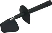 [Lichtblau] Spatula 2857 with Safety Collar Suitable for Thermomix TM31 TM5 I Dough Scraper Replacement Part for Vorwerk Food Processor I Spatula Food Safe Plastic Colour Dark Grey