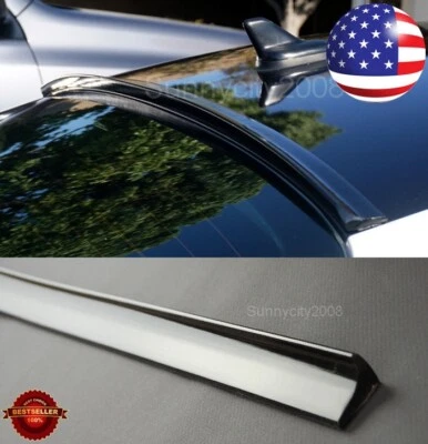 47" Semi Gloss Black Rear Flexy Window Roof Trunk Spoiler Lip For Honda Acura (for: Honda Civic)
