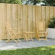 Garden Chair Folding Garden Chairs 2 pcs 53x66x99 cm Bamboo Patio Seating