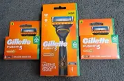 Gillette Fusion 5 Power Razor Handle + 2 Boxes Refills 9 Blades
