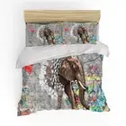 Elephant Scrawl Single/Double/Queen/King Bed Doona/Quilt/Duvet Cover Set