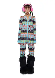 [Dolls Kill x SpongeBob] Ta'Da Wave Thermal Onesie