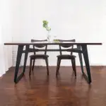【BODEN】萊森工業風6尺實木餐桌