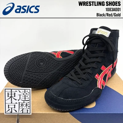 ASICS Wrestling Shoes 1083A001 EX-EO TWR900 Black Red Gold Japan