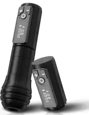 NEW Wormhole Wireless Rotary Tattoo Machine Pen PMU (Black)