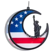 4th of July Decorations Suncatcher, Patriotic Window 2 - Statue of Liberty