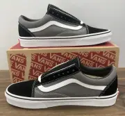 Vans Old Skool Shoes Men Sz 8 Black Pewter Off The Wall Skate Casual Sneakers