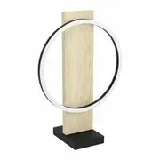 Eglo Boyal 12W LED Ring Timber Table Lamp