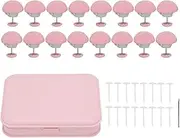 Quilt Cover Clip Duvet Pin Clip Sheet Clip Buckles Mushroom Shaped Soft Cotton Safe Easy Fixing for Bedding Quilt Cushion Sofa Cover 16PCS 3x2.6x2.6CM (Pink)