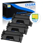 3 Pack CF226A 26A Toner Cartridge for HP LaserJet Pro MFP M426 M426dw M426fdw
