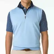 New Fairway & Greene Tech Solid 1/4 Zip Vest Bluff C11513 Pick Size