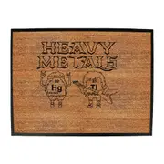 Heavy Metals Music Chemistry - Funny Novelty Doormat Man Cave Floor mat