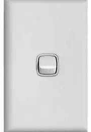 HPM EXCEL 1-GANG ROCKER SWITCH 10A 240V 1-Pole 2-Way Vertical, Flush Mount BEIGE