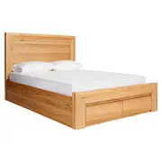 [Sleeping Giant] Bellambi Natural Messmate Gas Lift Storage Bed Frame