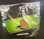 NEW LootCrate Groundhog (Not Beaver) Scary Shadow Pin Pinback Button #LootPins