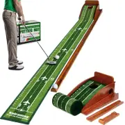 Putting Green Indoor Golf Putting Mat – Easy to Assemble with Automatic Ball ...
