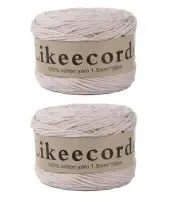 100% Cotton Macrame Cord 1.5mm x 330 Yards 300m 1.5m Macrame Yarn Crochet Mac...