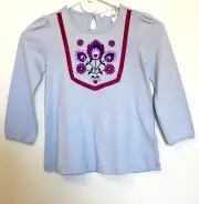 Pumpkin Patch Blue Embroidered Top. NWT Age 4 Price $12.50