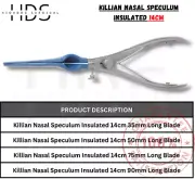 4X Killian Nasal Speculum With Insulated 14cm (35mm,50mm,75mm,90mm) Rhinoplasty