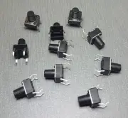 10Pcs 6x6x8mm SPST Momentary PCB Mount Tactile Switch