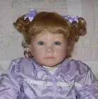 Monique JENNIFER Doll Wig SZ 14/15 (NO SH) STRAWBERRY Little Curly Ponytails NEW