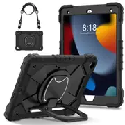 For iPad Air 4th Gen 10.9" Case Kids Heavy Duty Shockproof Cover - Black - Black