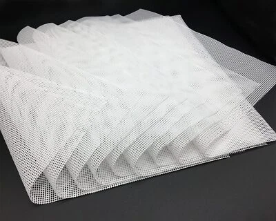 9 Pcs Silicone Dehydrator Sheets Non-Stick Mesh Tray Liner for Fruit, 14x14 Inch