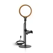 NEEWER 7" Ring Light w/Stand & Phone Holder, 10W Dimmable, for Video/Streaming