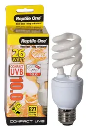 Compact UVB Bulb 26 Watt (UVB 10.0) E27 Eddison (Reptile One)