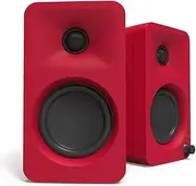 Limited Edition - Kanto ORA 100W Powered Reference Desktop Computer Speakers with Bluetooth 5.0 Matte Red