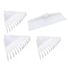 Garden Rake Shrub Rake, Lawn Care Tool Head, Detachable Camp Rake, Leaf Rake for