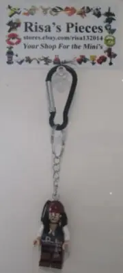 LEGO Mini-Figure Carabiner Keychain - Jack Sparrow (1 Keychain)