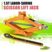 4in-12.5in 3306lbs Lightweight Hydraulic Orange Scissor Lift Jack Ratchet Wrench