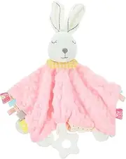 1pc Towels for Babies Security Blanket Rabbit Soothing Towel Tag Blanket Blanket Teething Pink Plush CATIEBYE