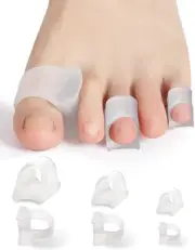 12Pcs Hammer Toe Corrector Straighteners for Women and Men Curled Multi-size