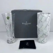 Waterford Crystal Logan Pilsner Glassware Pair New in Open Box Kitchenware Lot 2