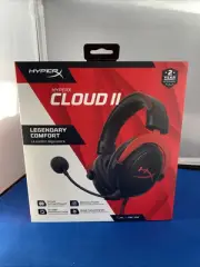 HyperX Cloud II Wired Gaming Headset Works W/ PC PS5 PS4 Xbox Series X Red New