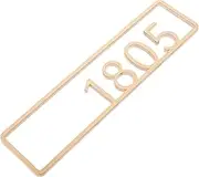 Outanaya Chic Acrylic Number Sign Attractive Home Address Numbers for Doors Mailboxes Public Spaces