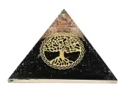 Shungite Orgone Pyramid - Vintage Tree of Life