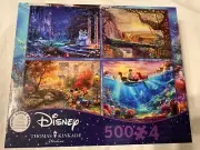 Mickey MOUSE LION KING Little Mermaid THOMAS Kinkade 500 pc PUZZLES Disney movie
