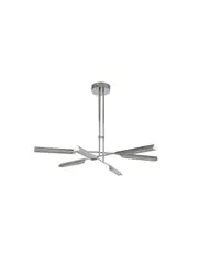 Coates 6 Light LED Colour Switching Flare Pendant in Polished Chrome