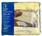 Vintage Full Double Fitted Sheet Dan River Dantrel No Iron Yellow Floral - USA