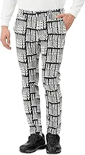Jack Bunny(ジャックバニー) 262-3231921 Men's Long Pants (Full Logo Pattern, Twill Material) / Golf