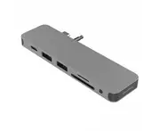 HyperDrive SOLO USB-C to HDMI/USB 3.1/3.5mm Adapter Port Hub for MacBook Grey