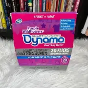 DYNAMO DETERGENT SHEETS 20 LOADS LAUNDRY DETERGENT