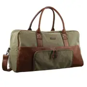 Pierre Cardin PC2887 Canvas Overnight Bag - Brown