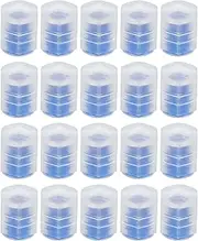 uxcell 20 PCS Tire Valve Stem Caps, 8MM Car Wheel Valve Cap Universal Air Valve Covers Vehicle Exterior Accessories for Car Bike Motorcycle Truck, Blue