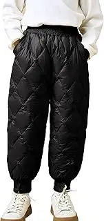 [KEOYA] Toddler Snow Pants Girls Down Pants Windproof Winter Thicker Elastic Waist Trousers Boys 6 Months-14 Years