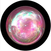 Slipmat Slip Mat Scratch Pad Felt for Any 12" LP DJ Vinyl Turntable Record Player Custom Graphical - Ball Fractal 2